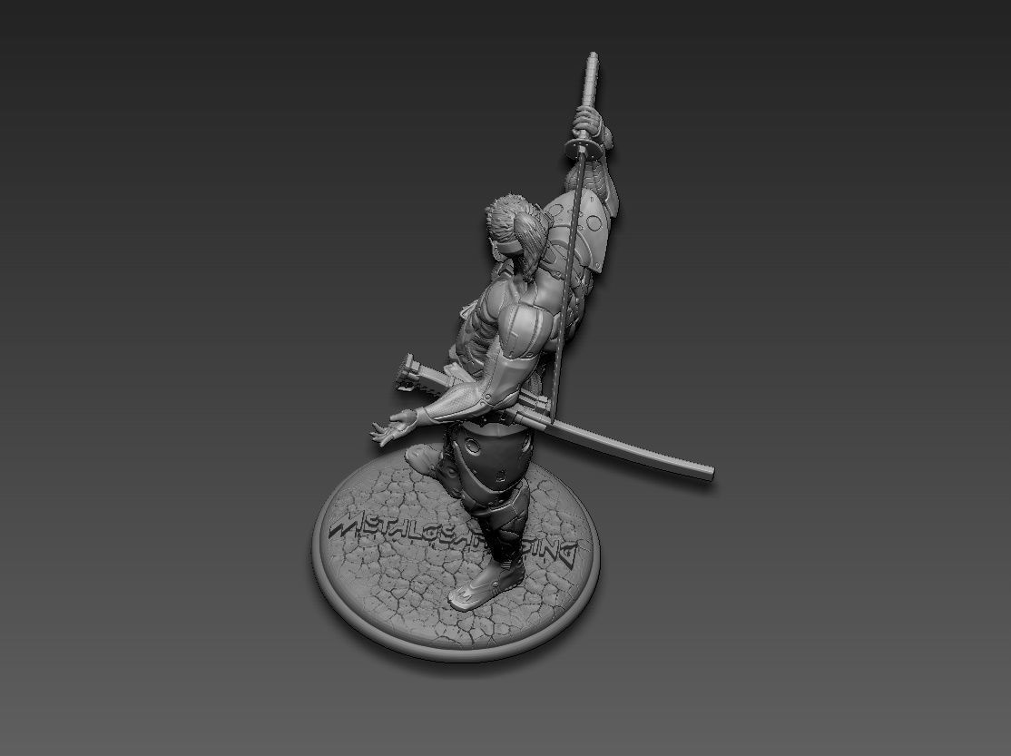 Metal gear rising jetstream sam 3D print model_17