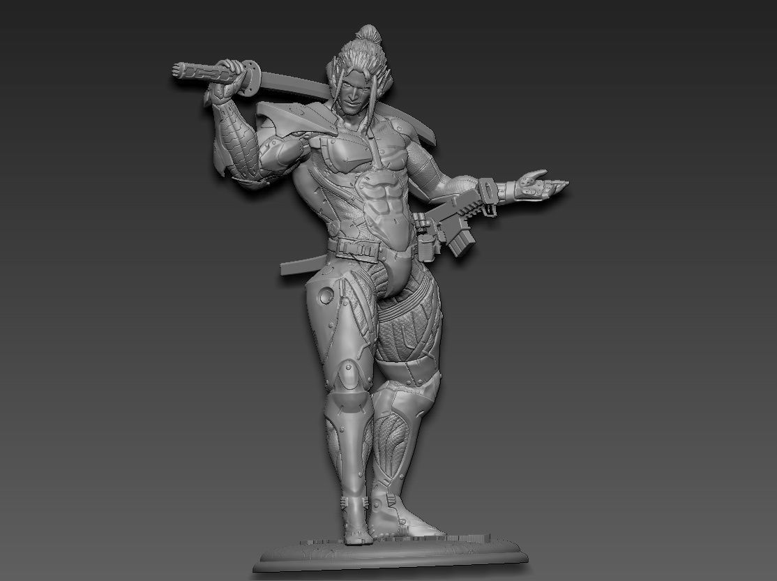 Metal gear rising jetstream sam 3D print model_13