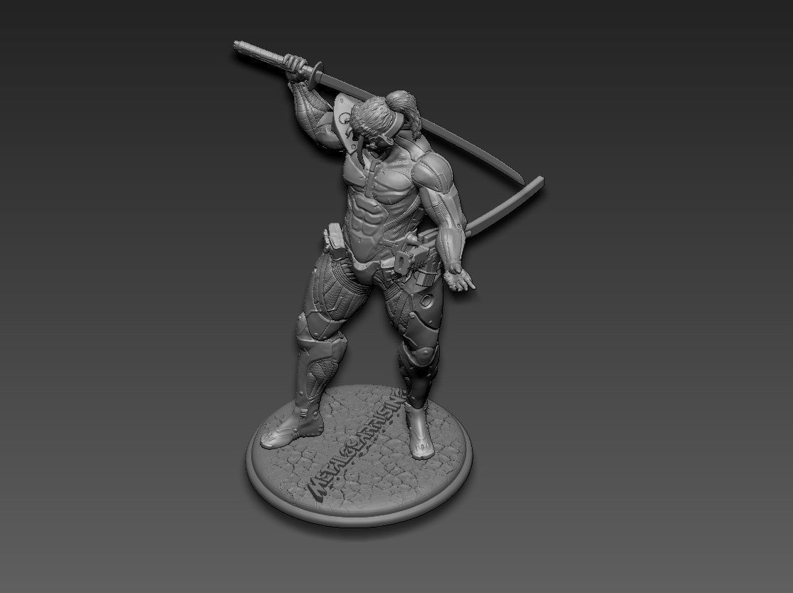 Metal gear rising jetstream sam 3D print model_16