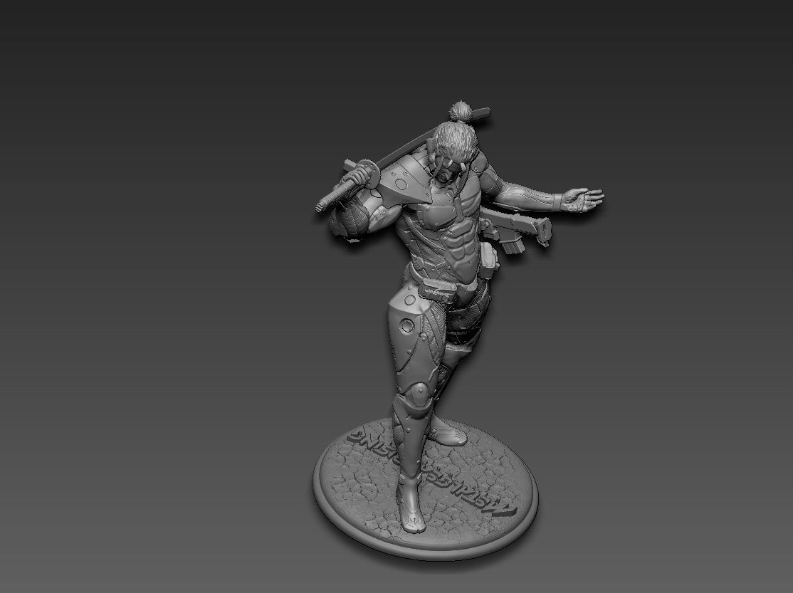 Metal gear rising jetstream sam 3D print model_15