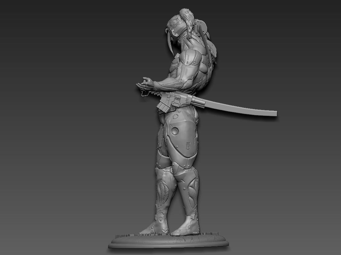 Metal gear rising jetstream sam 3D print model_5