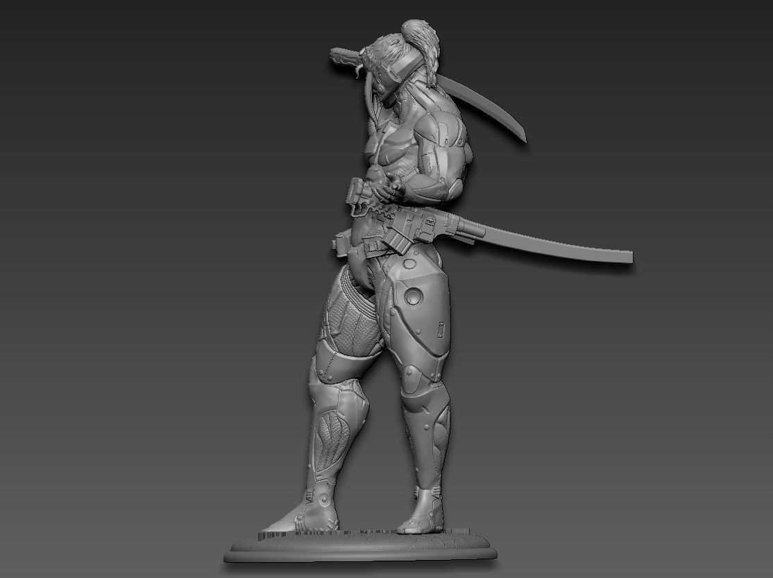 Metal gear rising jetstream sam 3D print model_4