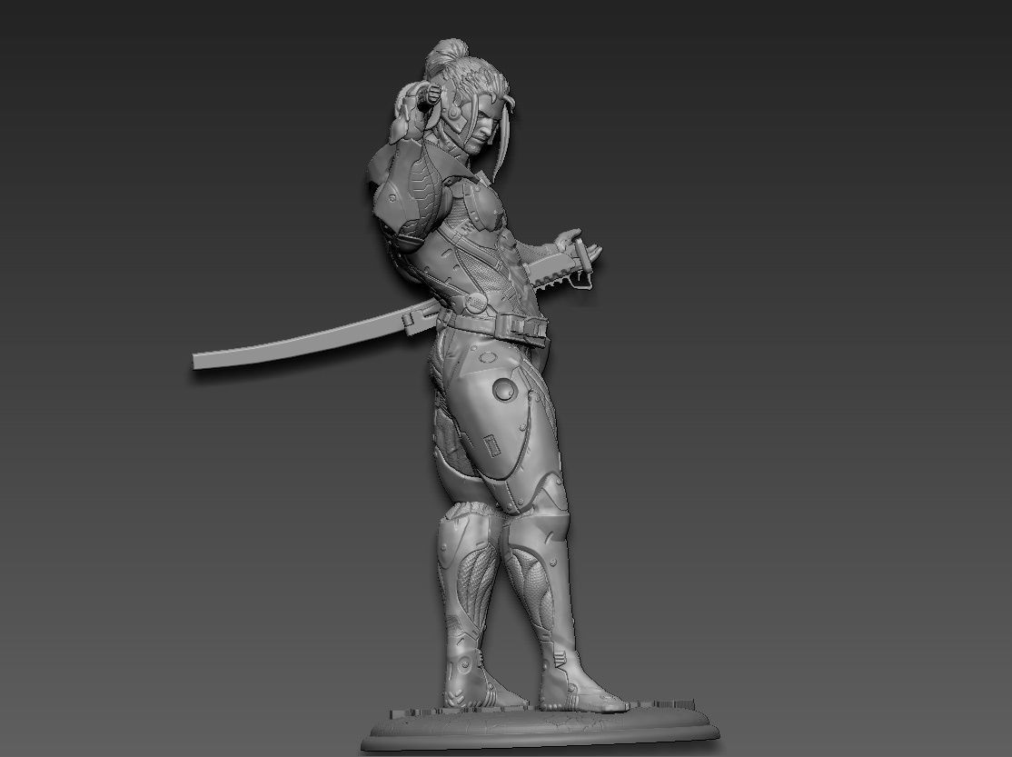 Metal gear rising jetstream sam 3D print model_11