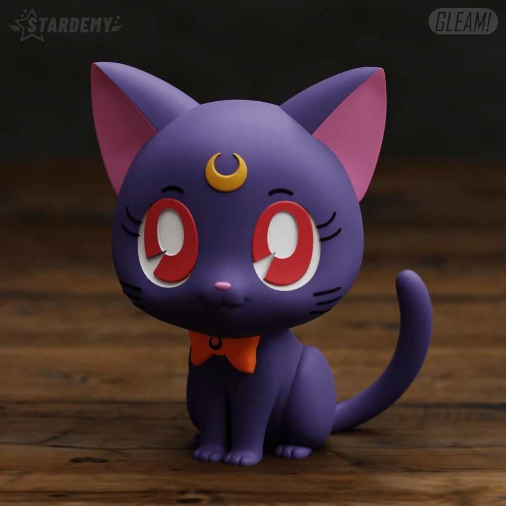 HALLOWEEN LUNA ARTEMIS 2 Expressions SAILOR MOON PUMPKIN CAT 3D print model_5