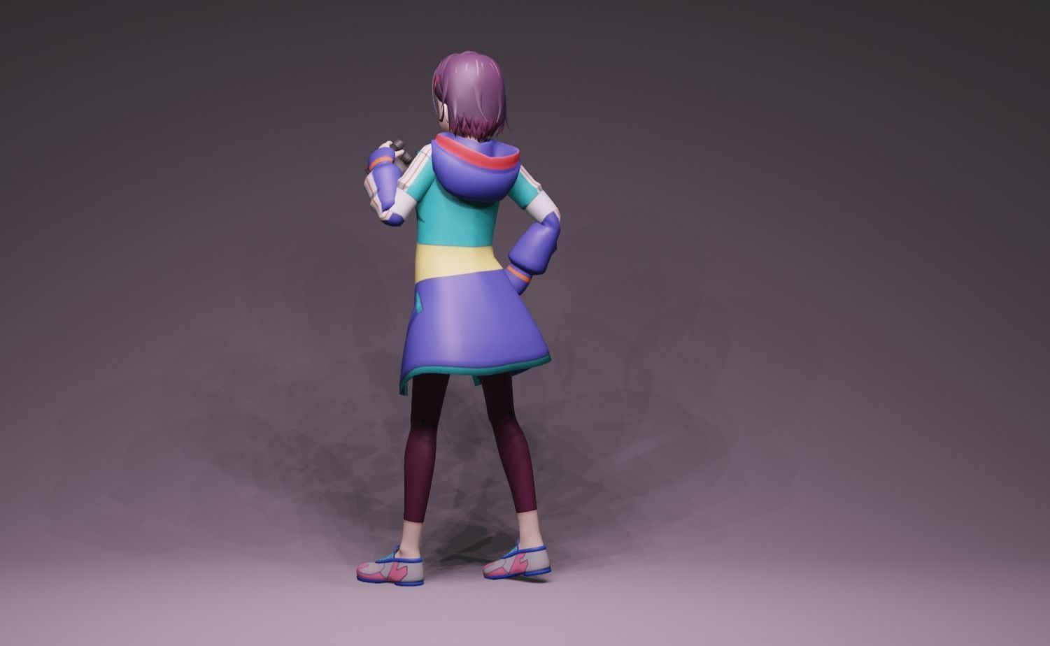 Anime Character - Shizuka Mikazuki 3D model_5