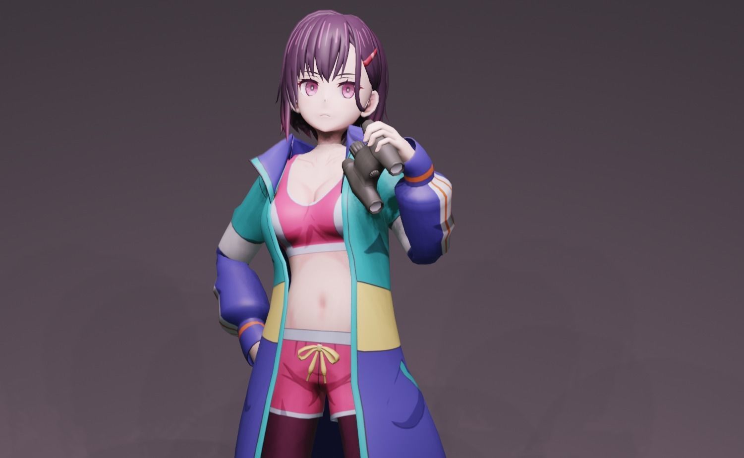 Anime Character - Shizuka Mikazuki 3D model_8