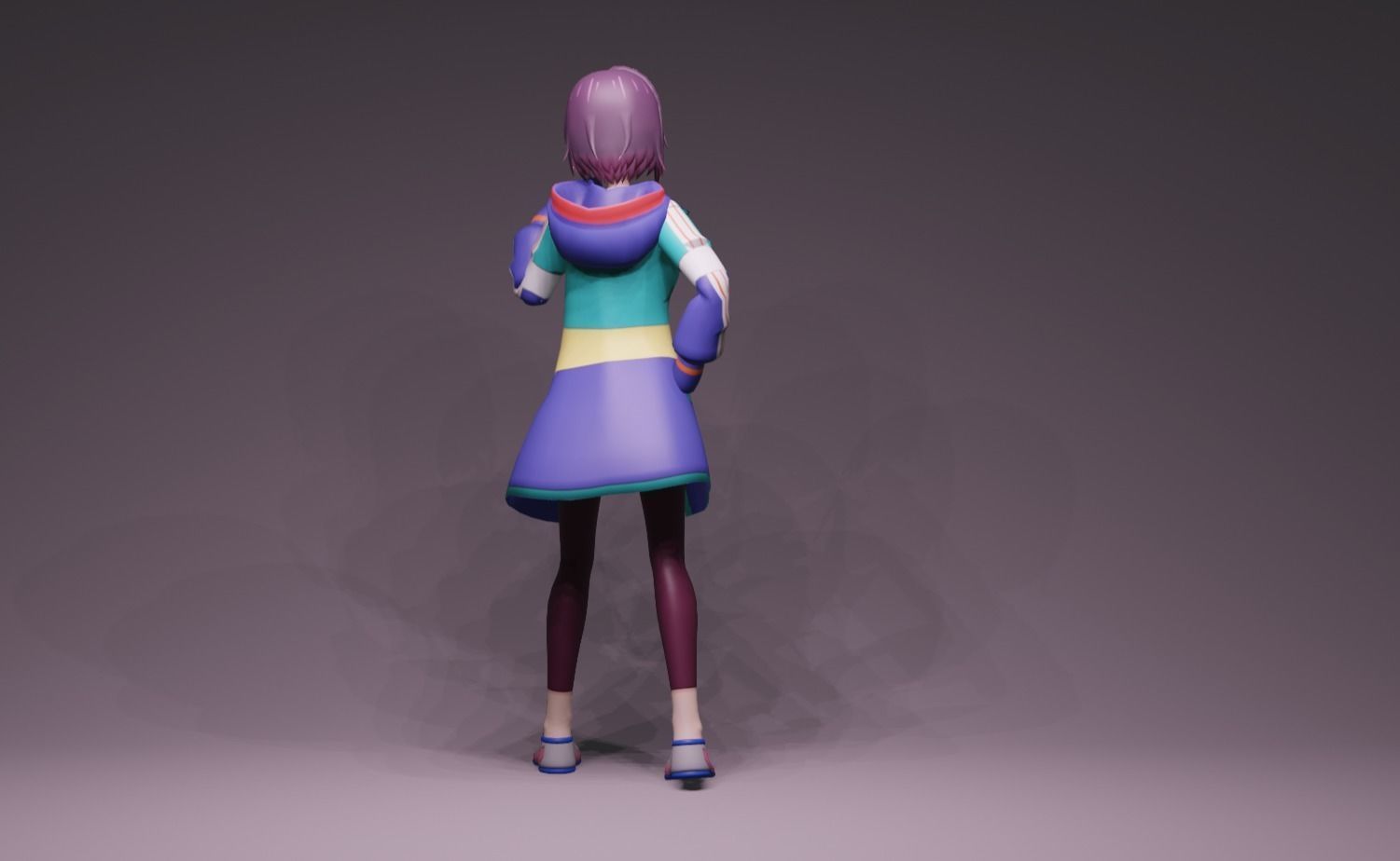 Anime Character - Shizuka Mikazuki 3D model_4
