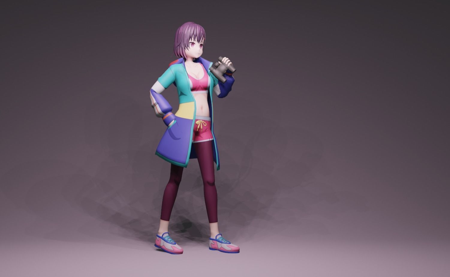 Anime Character - Shizuka Mikazuki 3D model_1