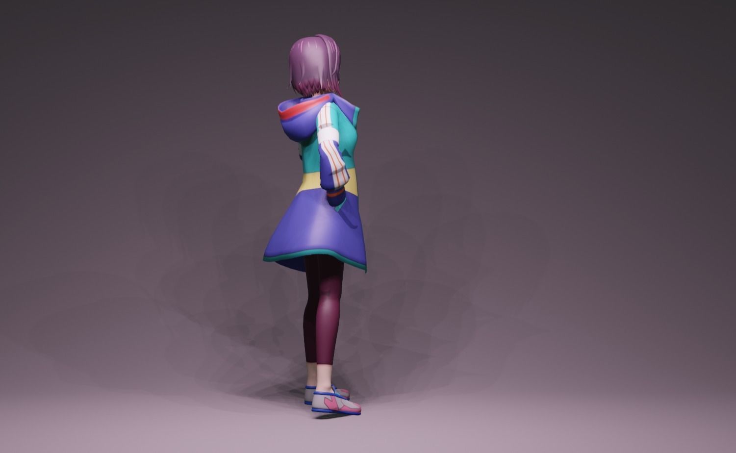 Anime Character - Shizuka Mikazuki 3D model_3