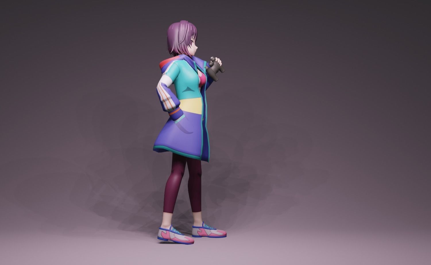 Anime Character - Shizuka Mikazuki 3D model_2