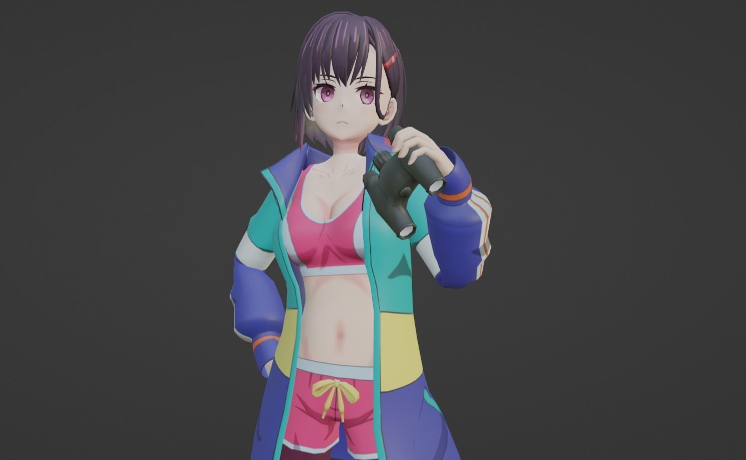 Anime Character - Shizuka Mikazuki 3D model_10