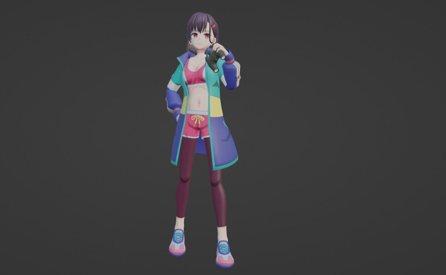 Anime Character - Shizuka Mikazuki 3D model_9