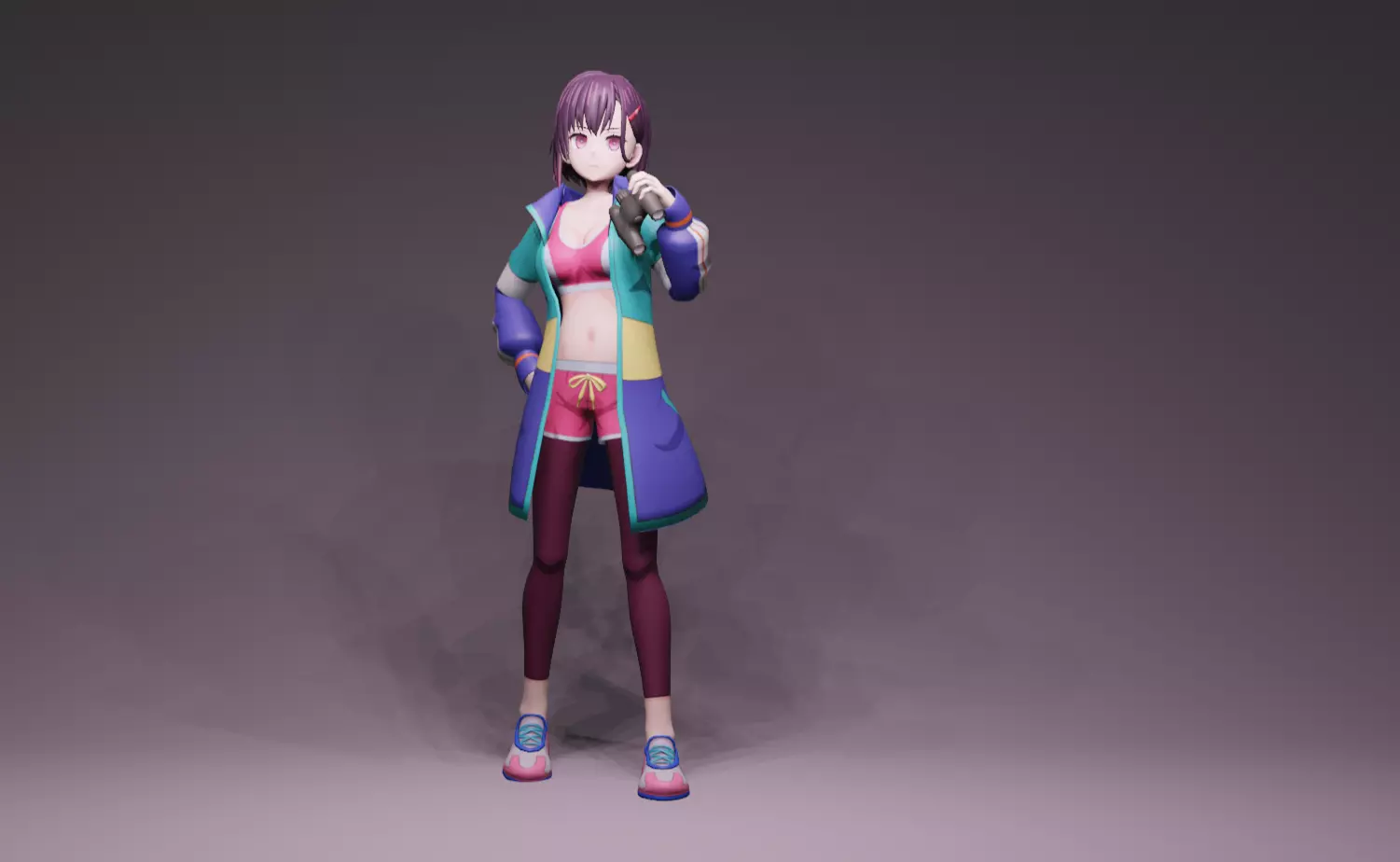 Anime Character - Shizuka Mikazuki 3D model_0