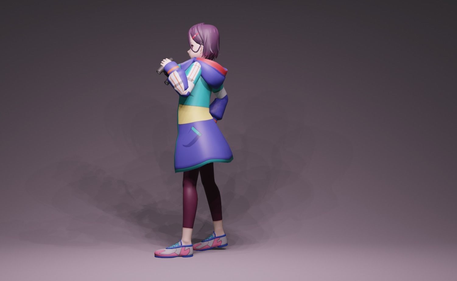 Anime Character - Shizuka Mikazuki 3D model_6