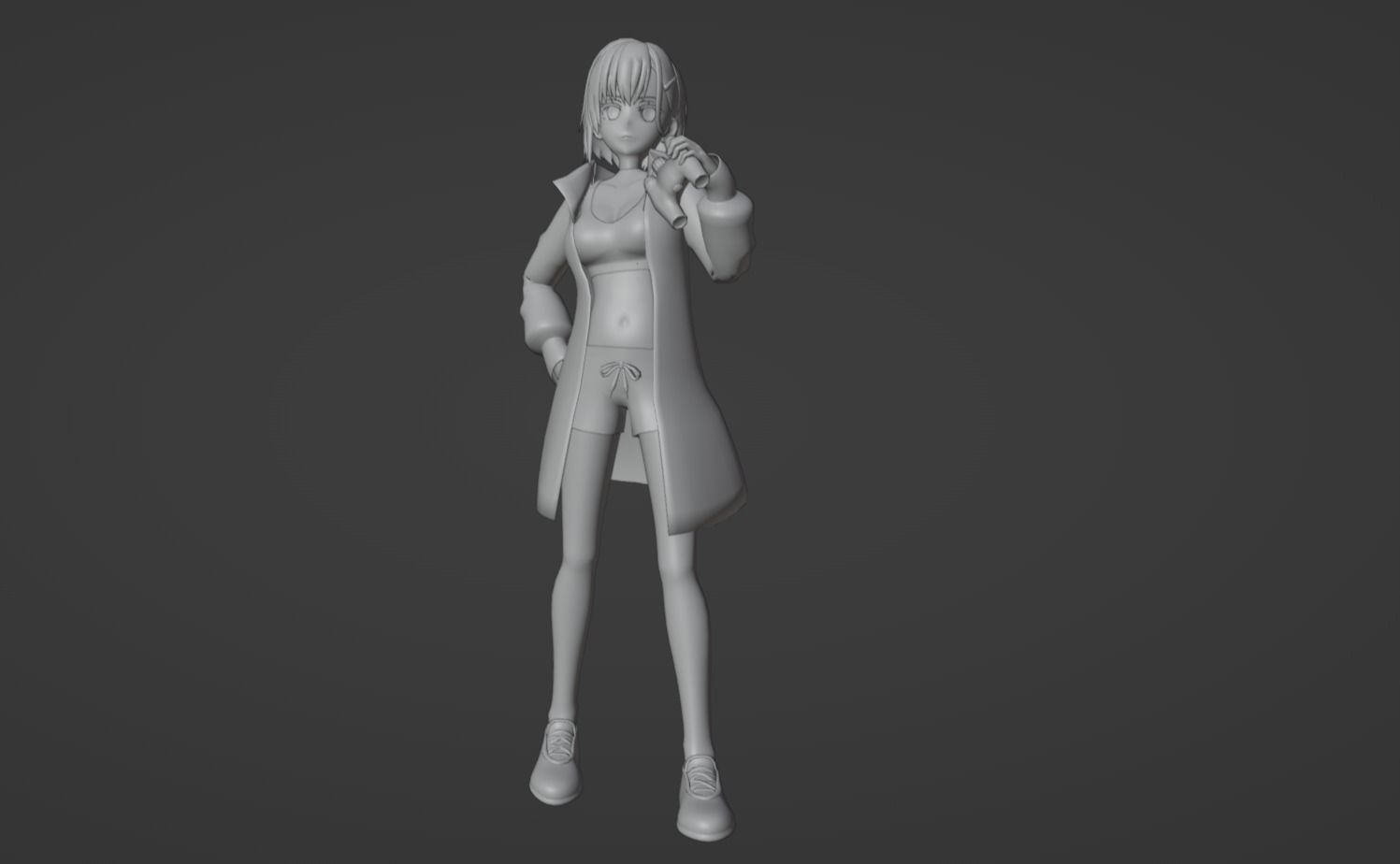 Anime Character - Shizuka Mikazuki 3D model_11