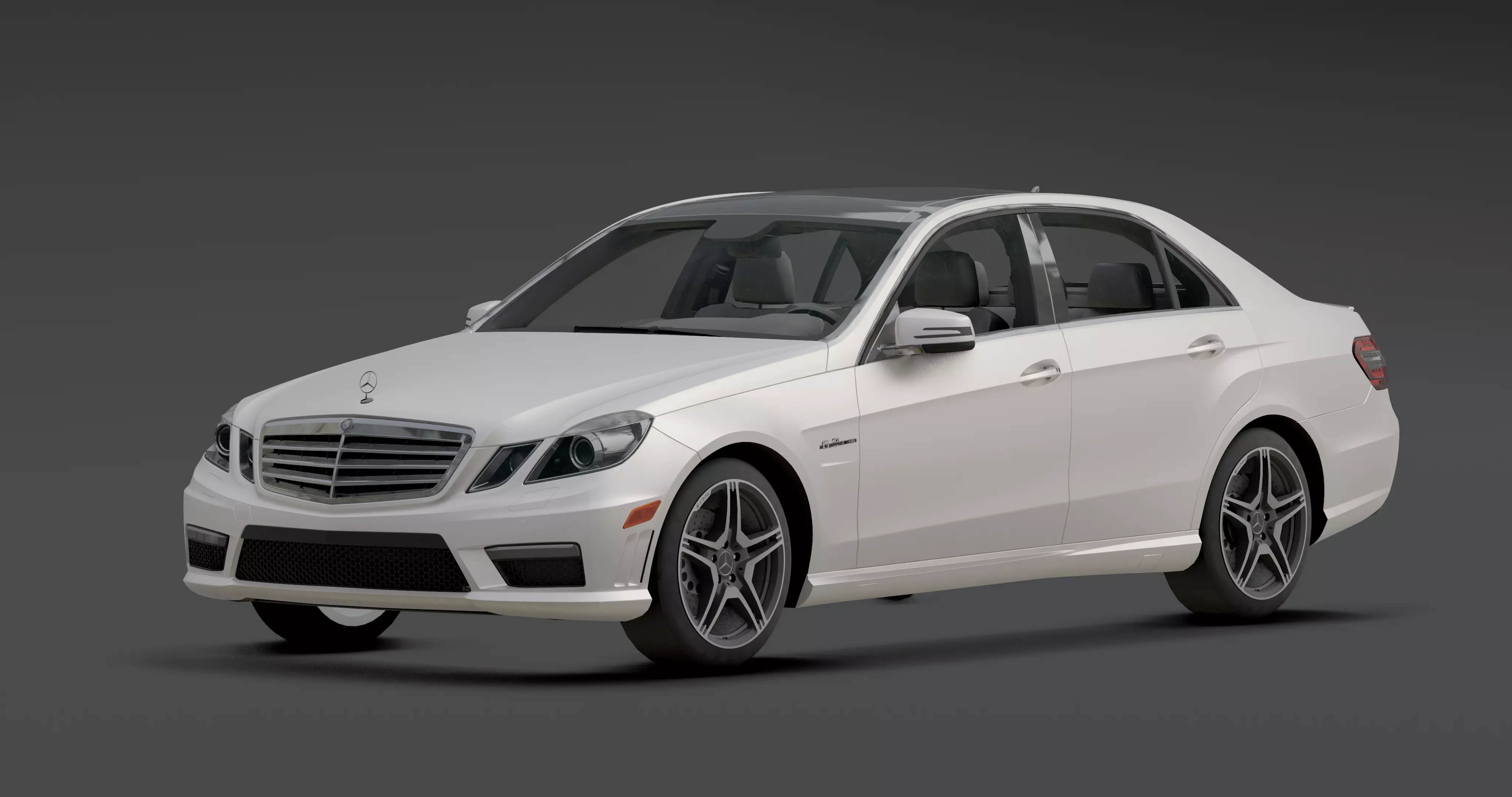 Mercedes class E Low-poly 3D model
