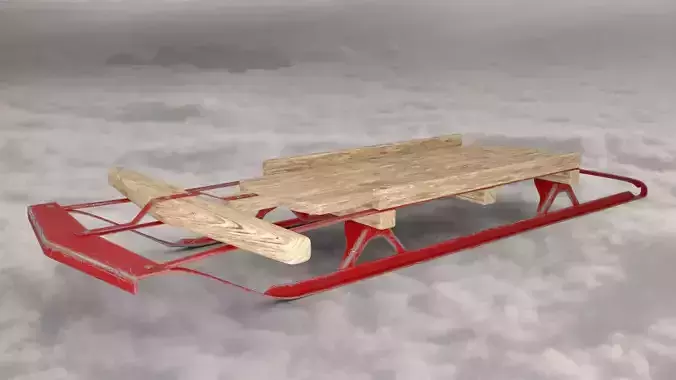 Toy sled xmas