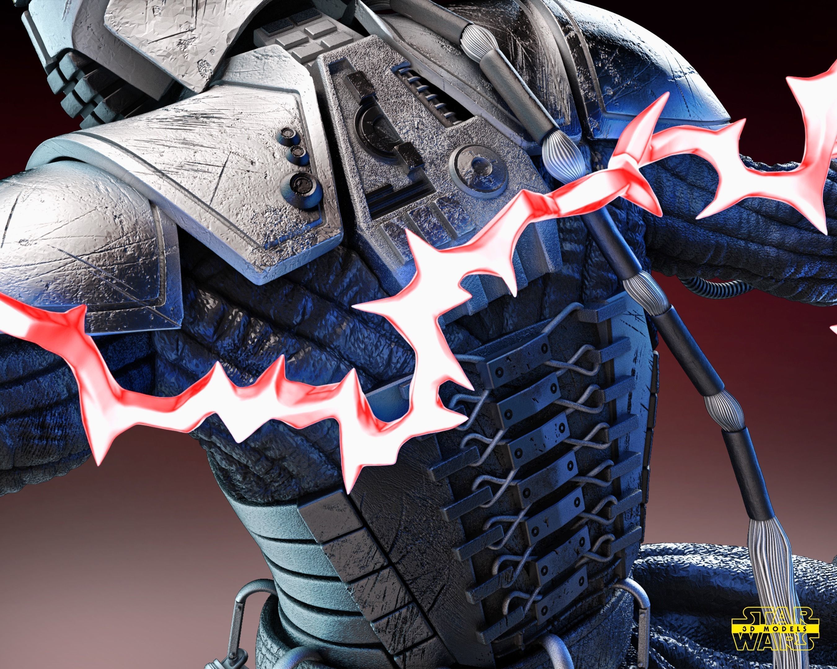 Starkiller Sculpture Tested for 3D printing 3D print model_10