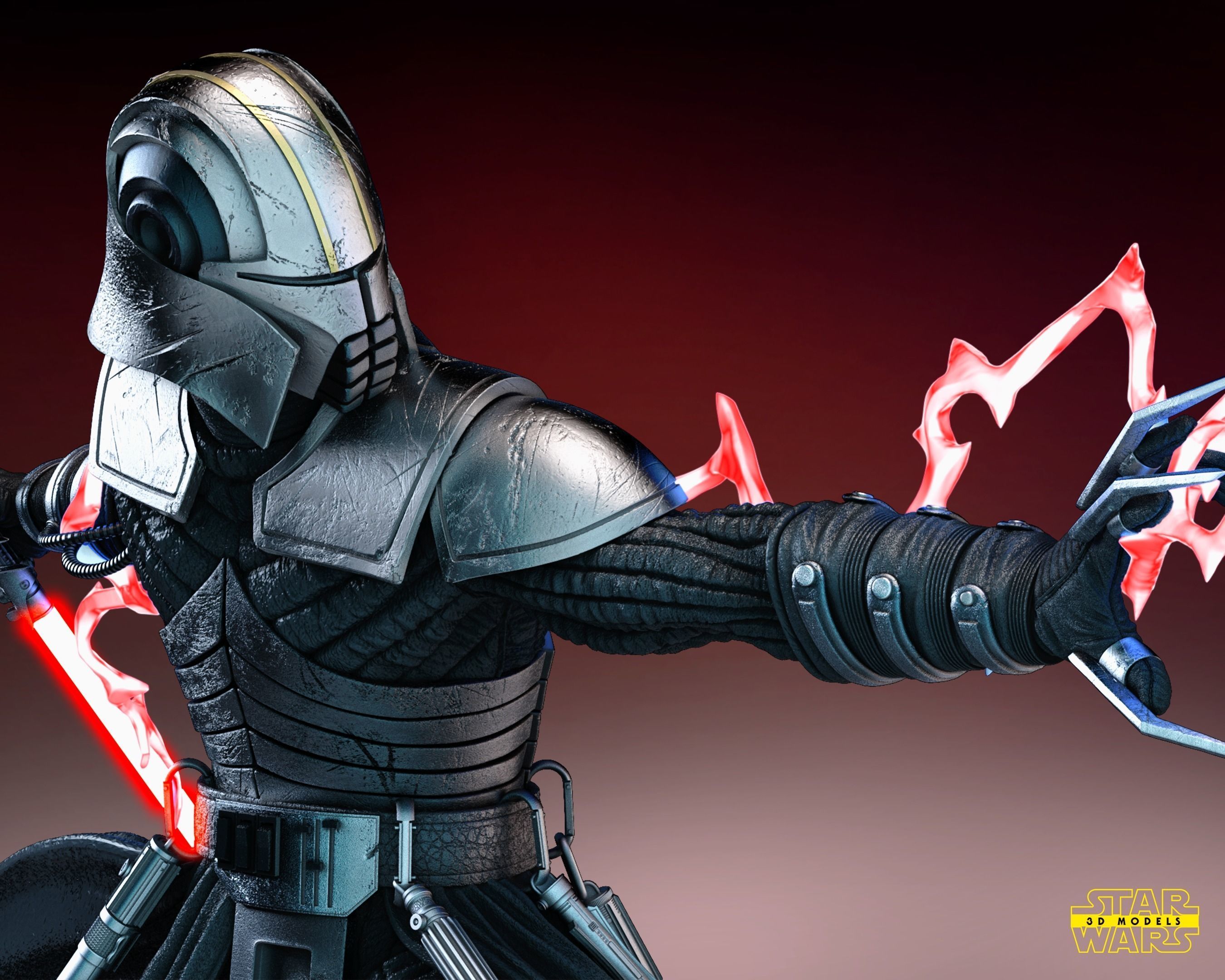 Starkiller Sculpture Tested for 3D printing 3D print model_5