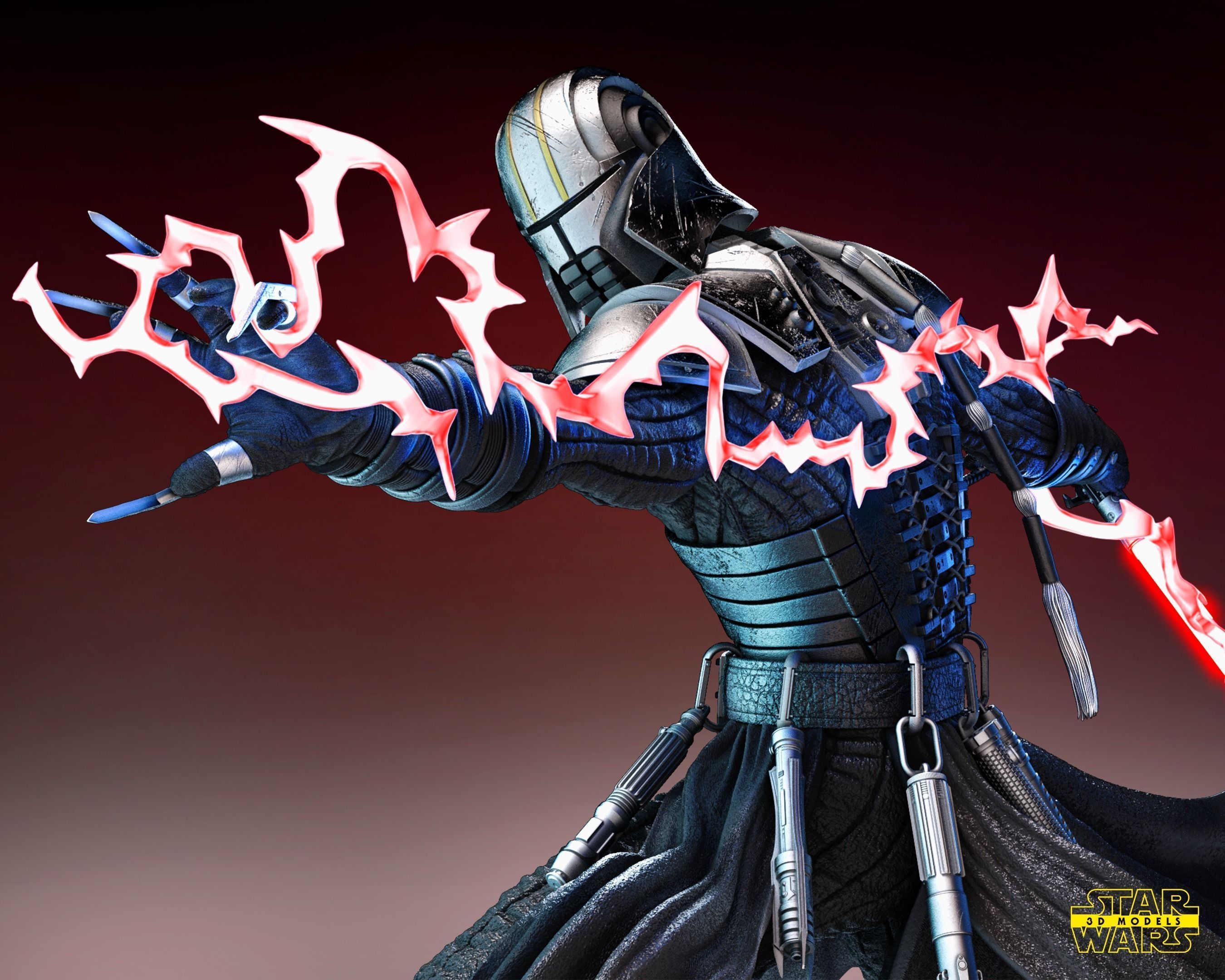 Starkiller Sculpture Tested for 3D printing 3D print model_4