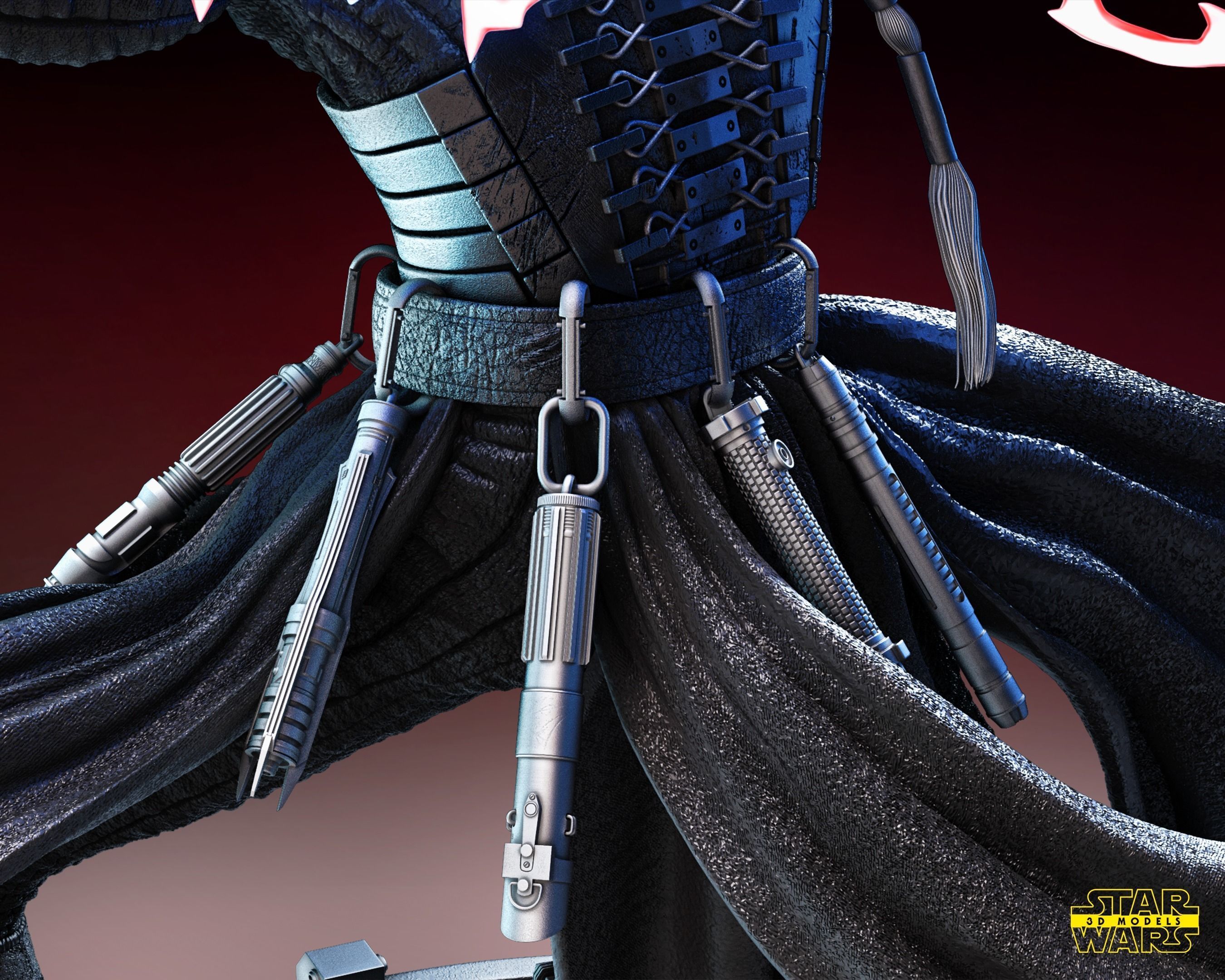 Starkiller Sculpture Tested for 3D printing 3D print model_11