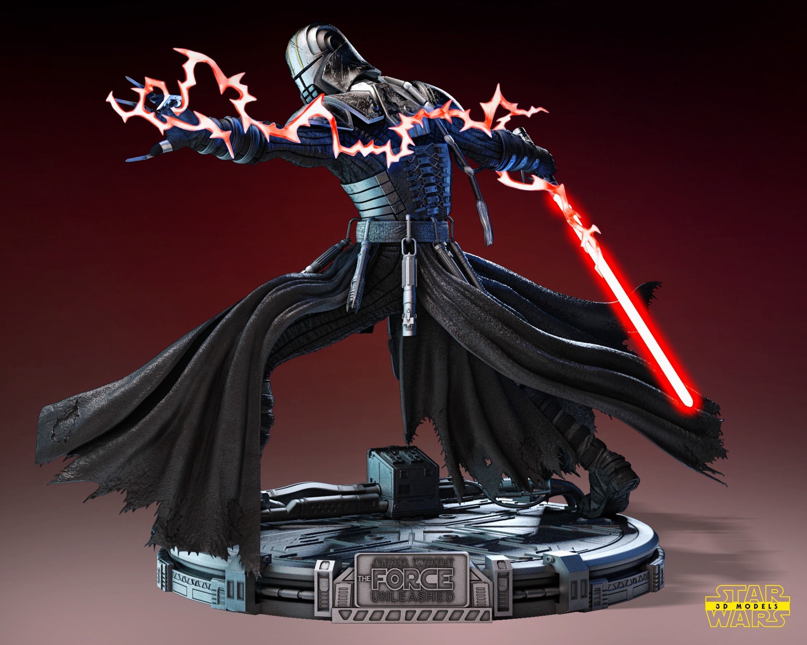 Starkiller Sculpture Tested for 3D printing 3D print model_1
