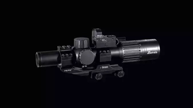 Burris RT6 riflescope with Burris FastFire 3 Red Dot Sight 3D Model Collection