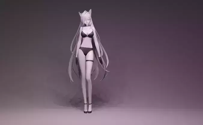 Anime Character - BA Sunaookami Shiroko