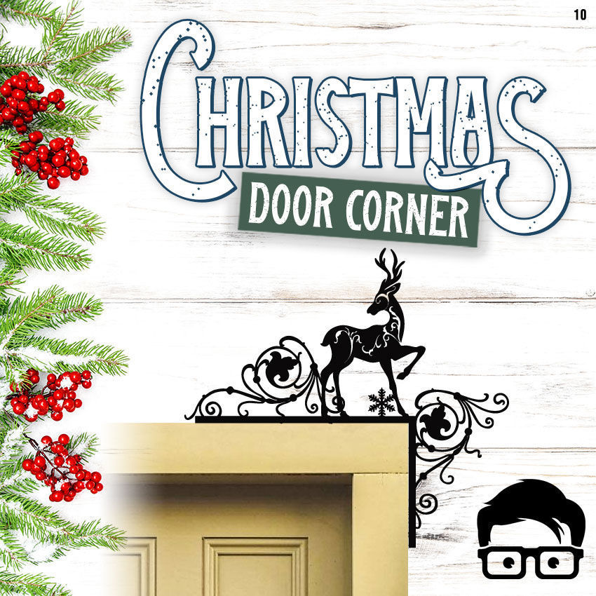 Christmas door corners vol 1 - Multipack of 10 models 3D print model_20