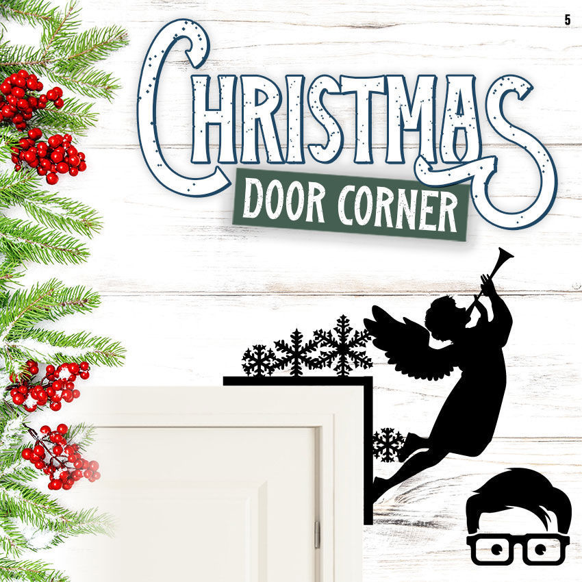 Christmas door corners vol 1 - Multipack of 10 models 3D print model_10