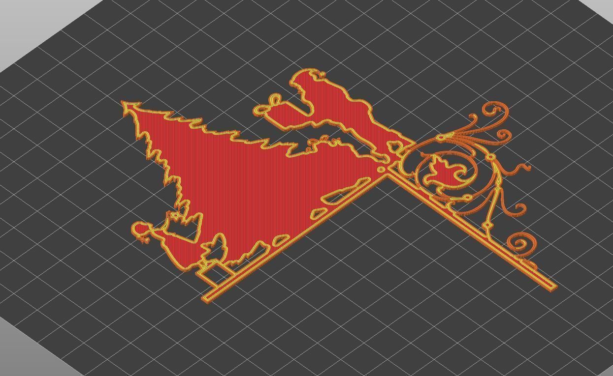 Christmas door corners vol 1 - Multipack of 10 models 3D print model_5