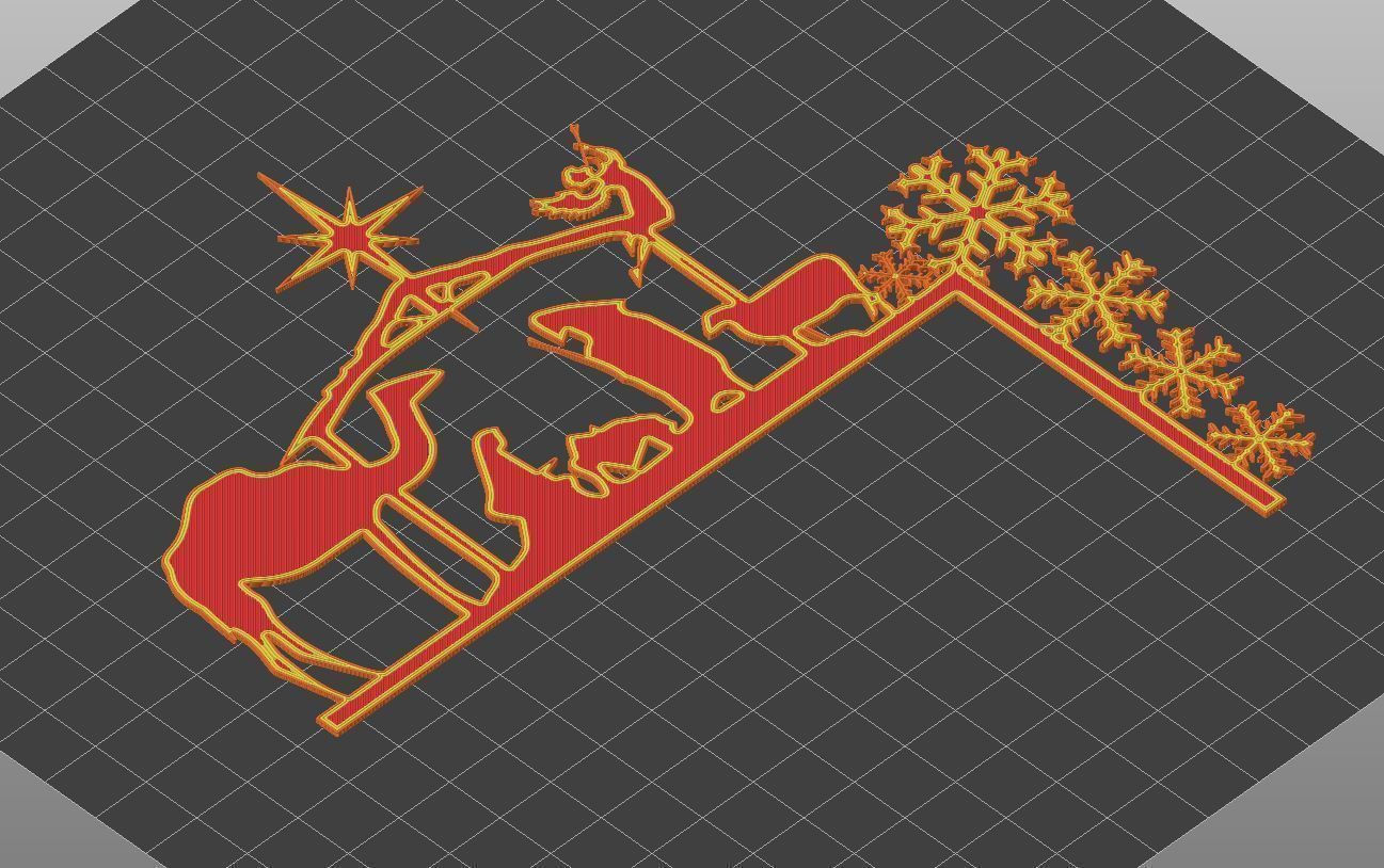 Christmas door corners vol 1 - Multipack of 10 models 3D print model_3