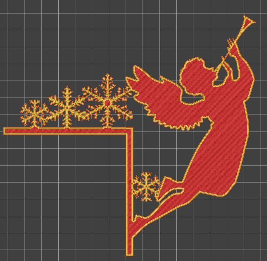 Christmas door corners vol 1 - Multipack of 10 models 3D print model_9