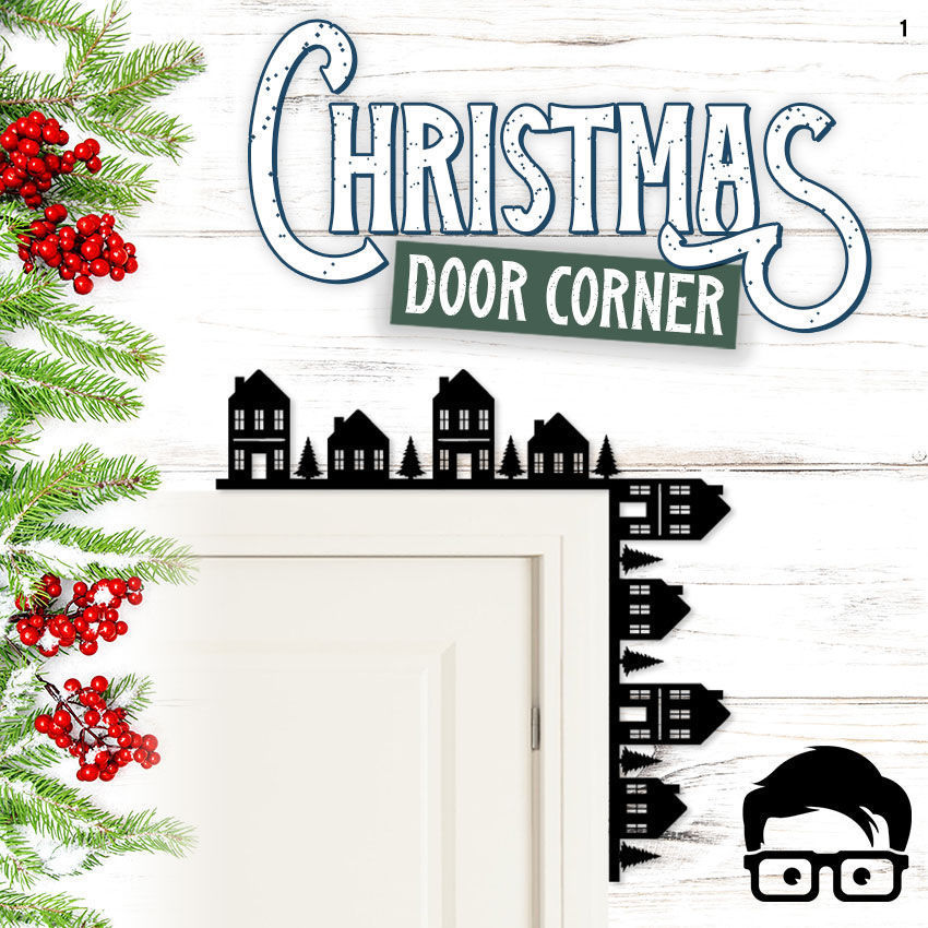 Christmas door corners vol 1 - Multipack of 10 models 3D print model_2