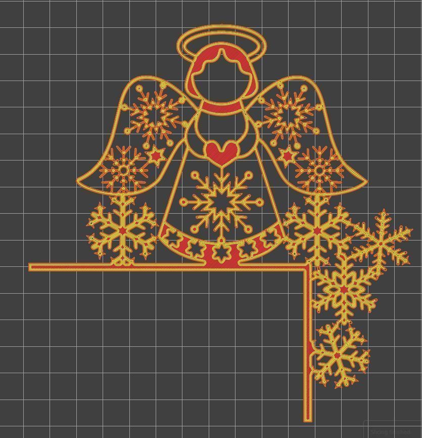 Christmas door corners vol 1 - Multipack of 10 models 3D print model_15