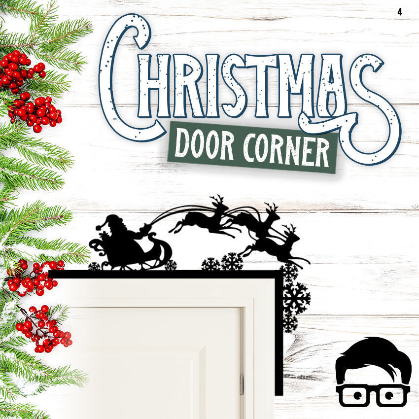 Christmas door corners vol 1 - Multipack of 10 models 3D print model_8