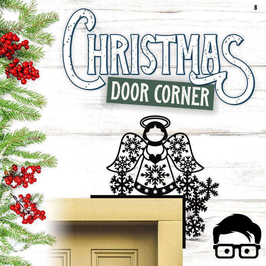 Christmas door corners vol 1 - Multipack of 10 models 3D print model_16