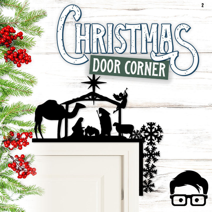 Christmas door corners vol 1 - Multipack of 10 models 3D print model_4