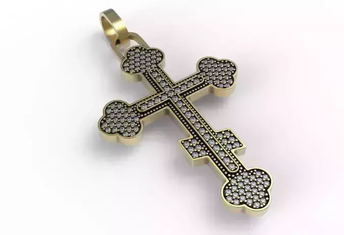 Antique Cross Diamond Pendant