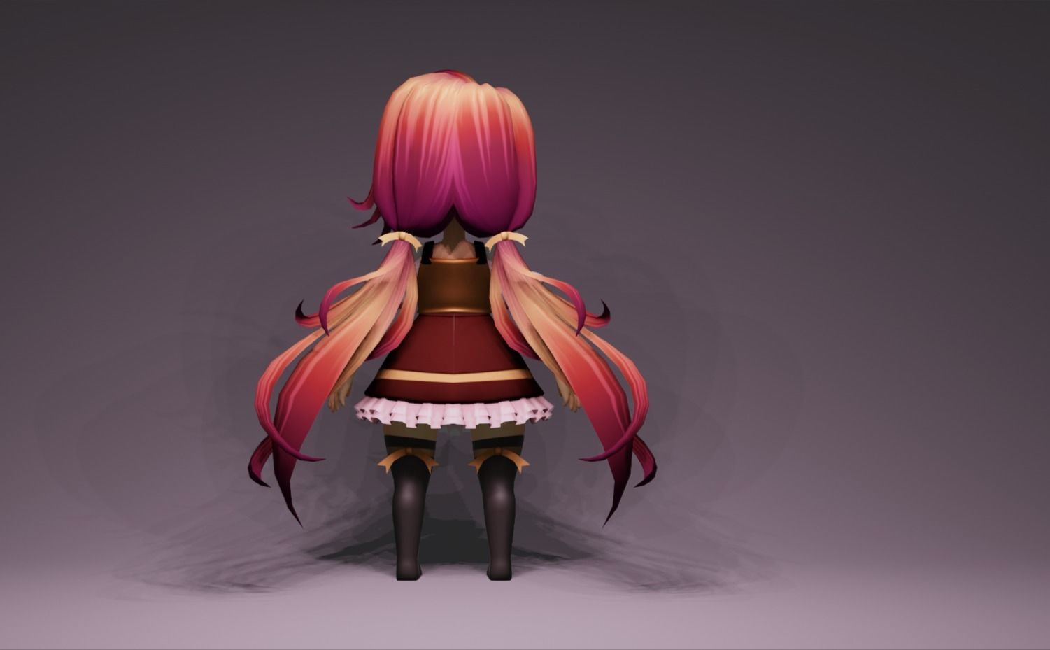 Anime Character - Unique 12 3D model_4