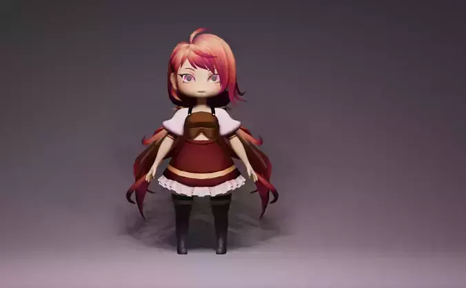 Anime Character - Unique 12 3D model