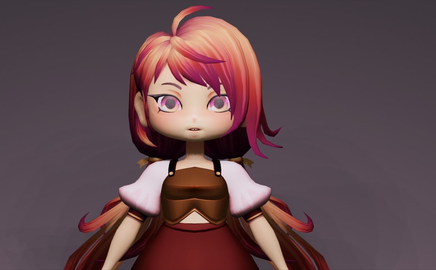 Anime Character - Unique 12 3D model_8