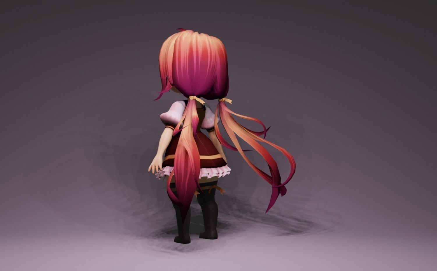 Anime Character - Unique 12 3D model_5
