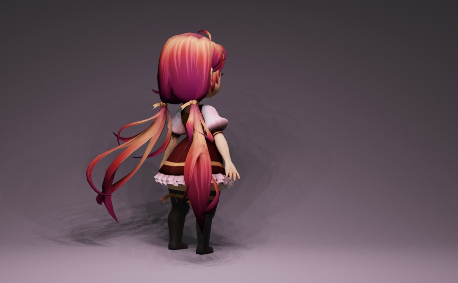 Anime Character - Unique 12 3D model_3