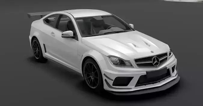 Mercedes AMG 63 Low-poly 3D model