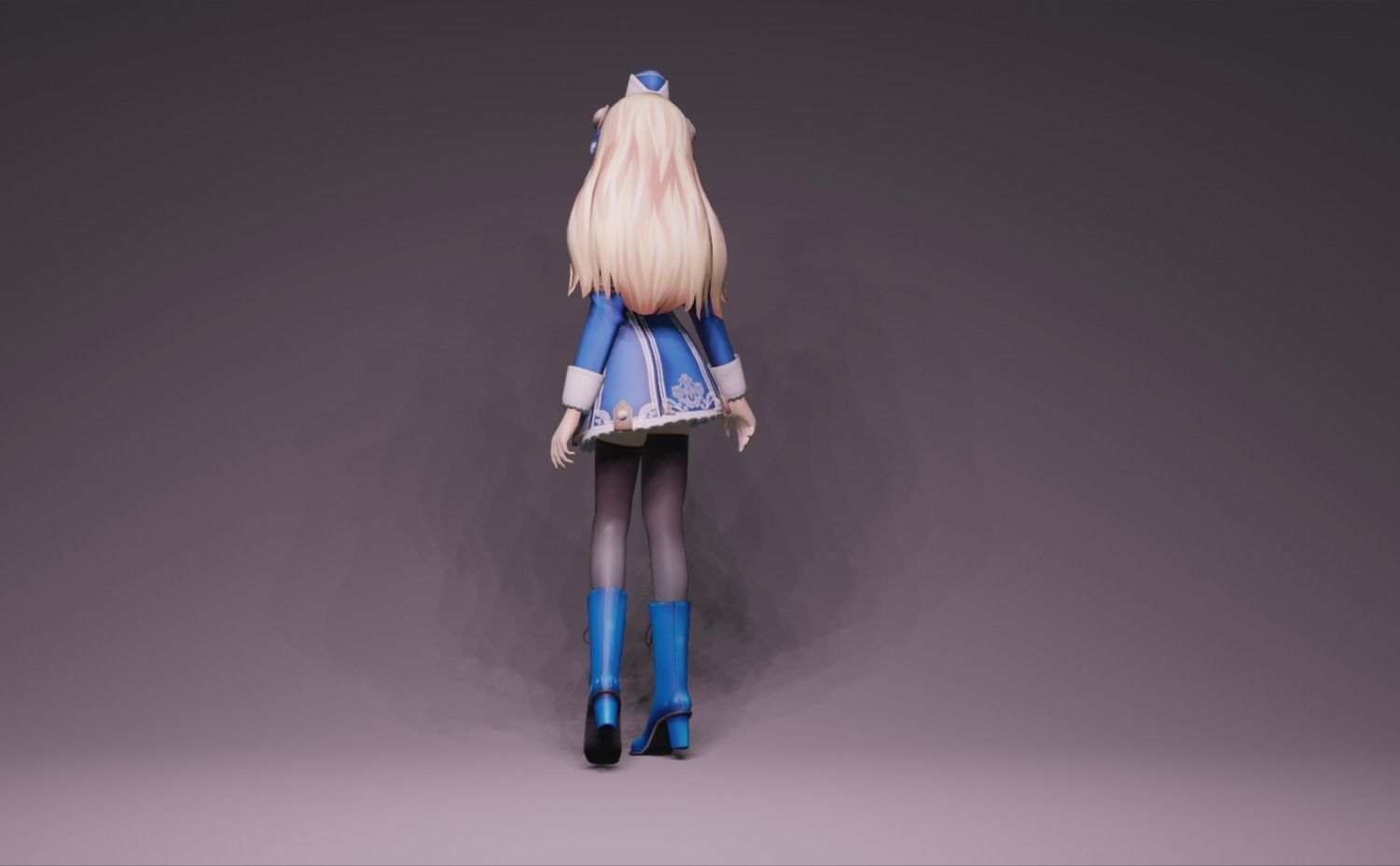 Anime Character - Unique 13 3D model_5