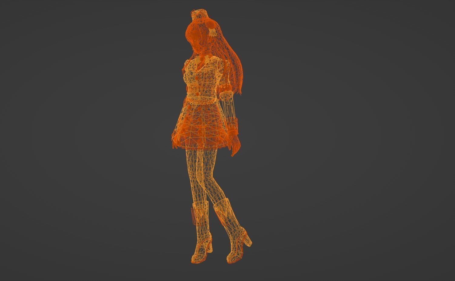 Anime Character - Unique 13 3D model_14