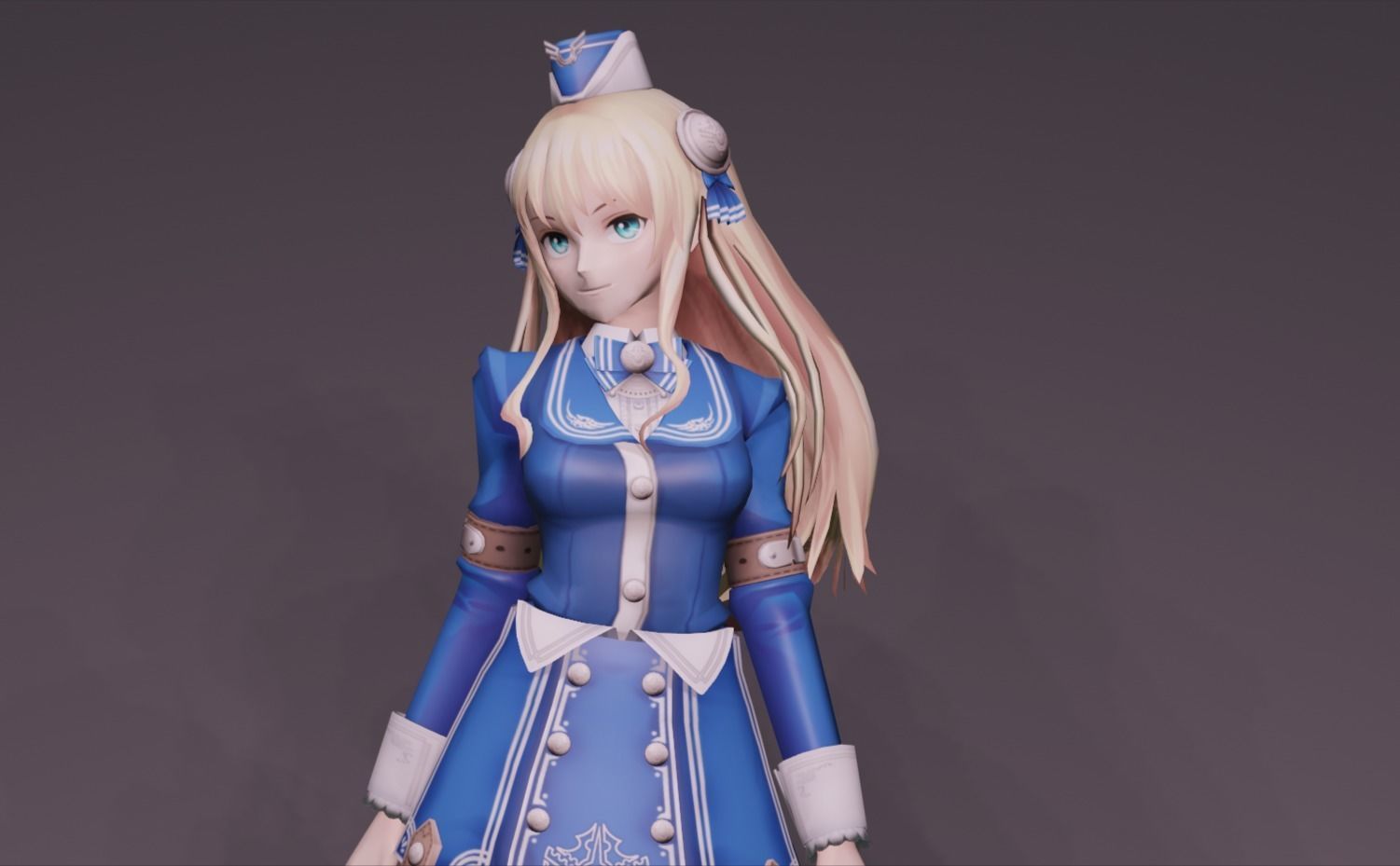 Anime Character - Unique 13 3D model_8