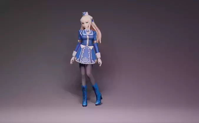 Anime Character - Unique 13 3D model