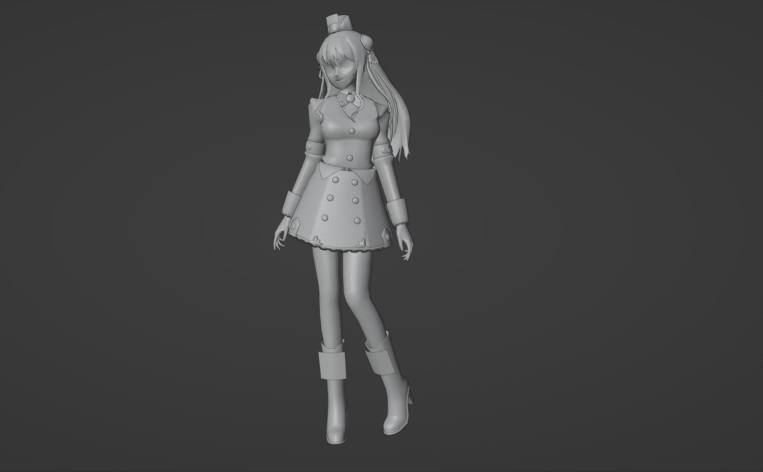 Anime Character - Unique 13 3D model_10